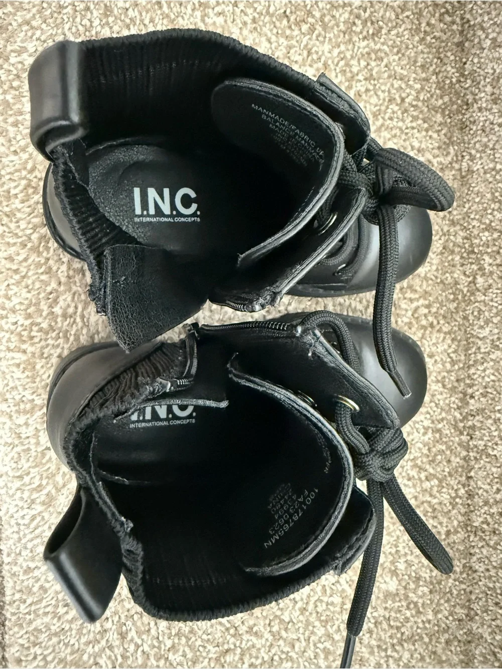 Girls INC Black Boots Size 11